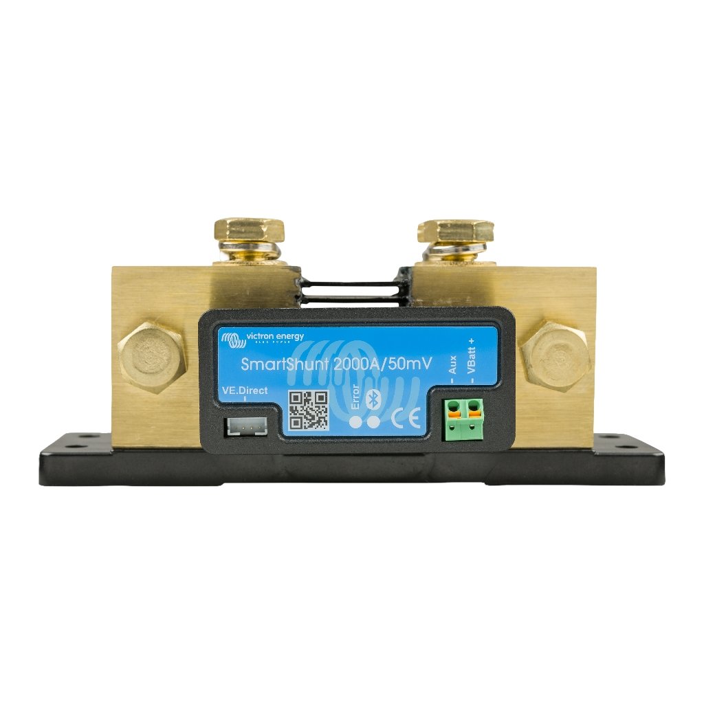 The Victron Energy SmartShunt 2000A is a cutting-edge battery monitoring device that eliminates the need for a physical display.