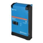 Victron MultiPlus-II inverter/charger unit in blue with black edges, standing upright for energy system use